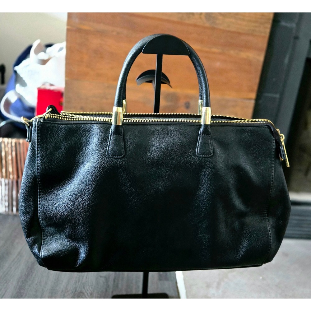 Chic Olivia + Joy‎ Black Satchel/Tote
